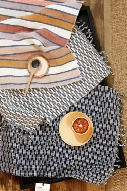 Minna Sunrise Stripe Napkin Set Kitchen + Dining