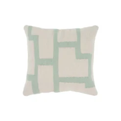 Kiliim Mint Tetris Wool Throw Pillow Cover New Arrivals