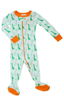 Mirasa Design Kids' + Baby Baby Footed Giraffe Onesie