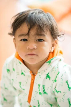 Mirasa Design Baby Giraffe Hoodie - Orange 7 Mirasa Design Baby Giraffe Hoodie - Orange