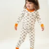 Mirasa Design Kids' + Baby Kids' Monkey Pajama Set - Orange