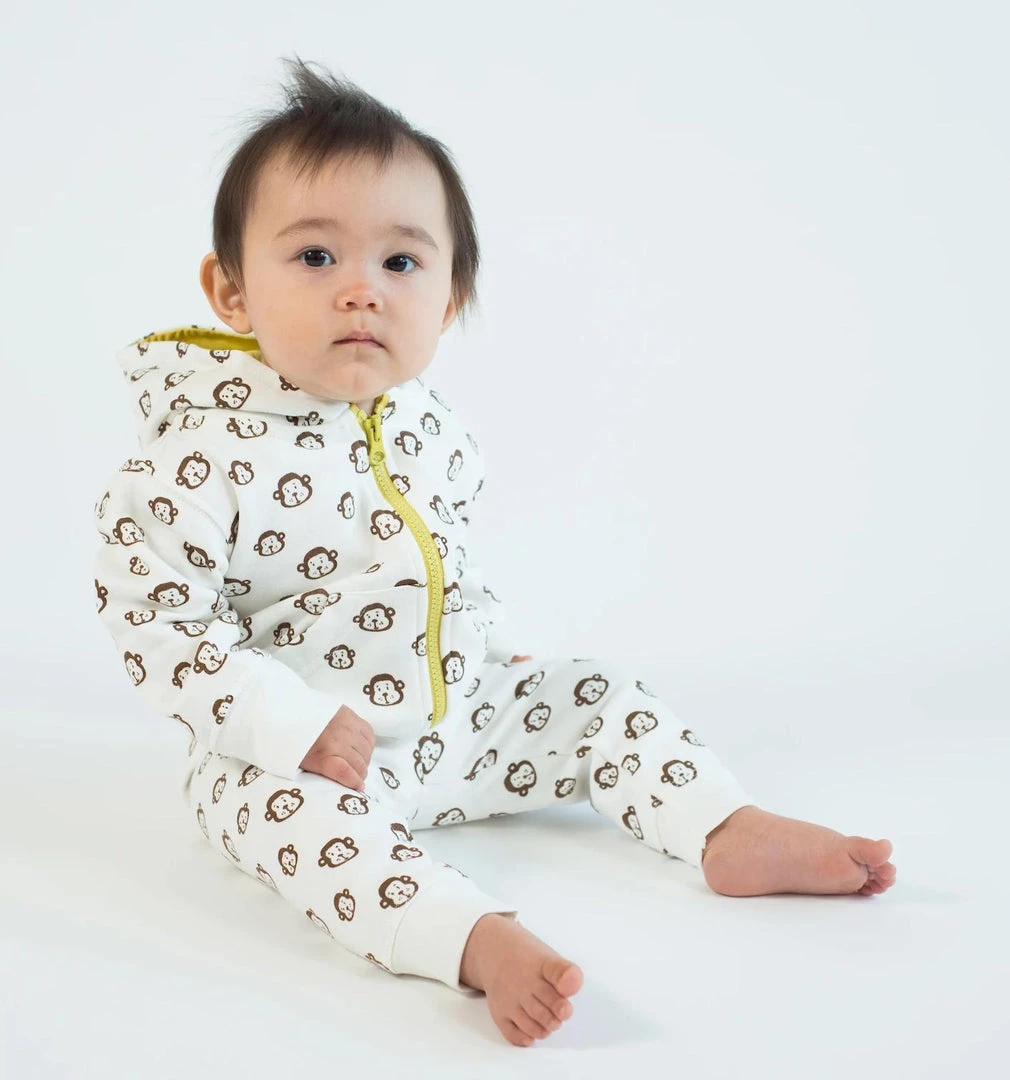Mirasa Design Baby Monkey Hoodie - Celery Kids' + Baby 4 Mirasa Design Baby Monkey Hoodie - Celery Kids' + Baby