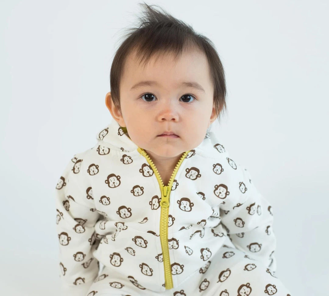 Mirasa Design Baby Monkey Hoodie - Celery Kids' + Baby 3 Mirasa Design Baby Monkey Hoodie - Celery Kids' + Baby