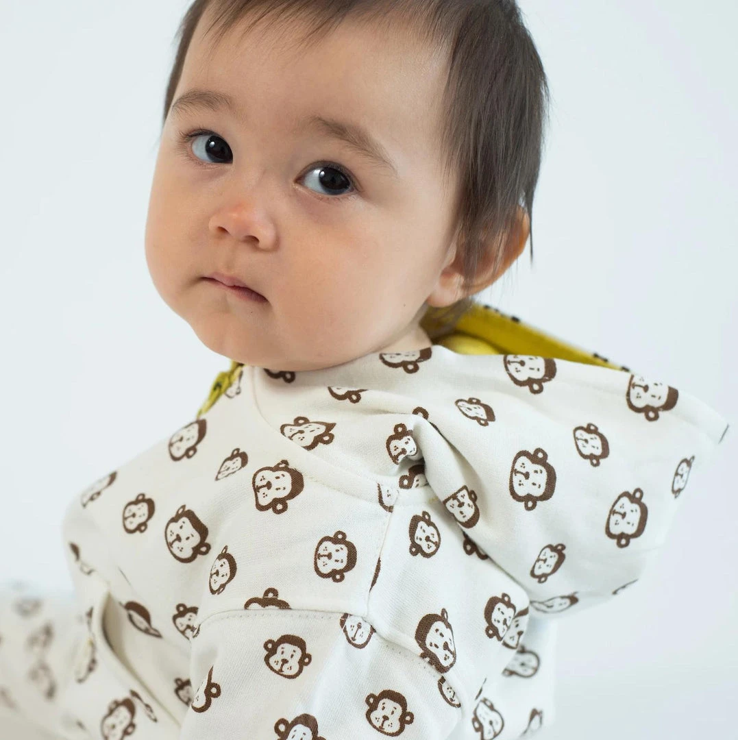 Mirasa Design Baby Monkey Hoodie - Celery Kids' + Baby 5 Mirasa Design Baby Monkey Hoodie - Celery Kids' + Baby