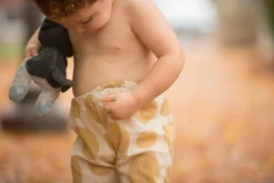 Mirasa Design Kids' + Baby Baby Polka Pants - Forest Yellow