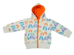 Mirasa Design Kids' + Baby Baby Rainbow Hoodie - Orange
