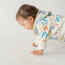 Mirasa Design Kids' + Baby Baby Rainbow Hoodie - Orange