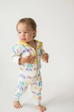 Mirasa Design Baby Rainbow Hoodie - Celery