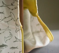 Mirasa Design Kids' + Baby Baby Shark Hoodie - Celery