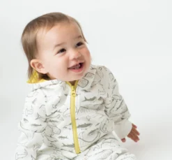 Mirasa Design Kids' + Baby Baby Shark Hoodie - Celery