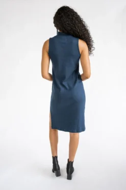 Tonlé Mock Neck Upcycled Dress Clothing