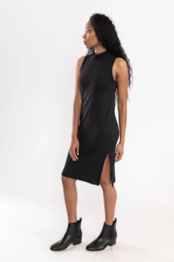 Tonlé Mock Neck Upcycled Dress Clothing