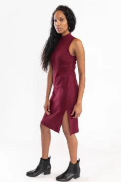 Tonlé Mock Neck Upcycled Dress Clothing