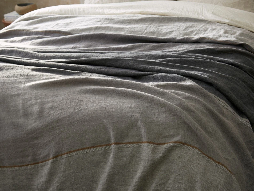 Coyuchi Mojave Linen Blanket - Gray 8 Coyuchi Mojave Linen Blanket - Gray