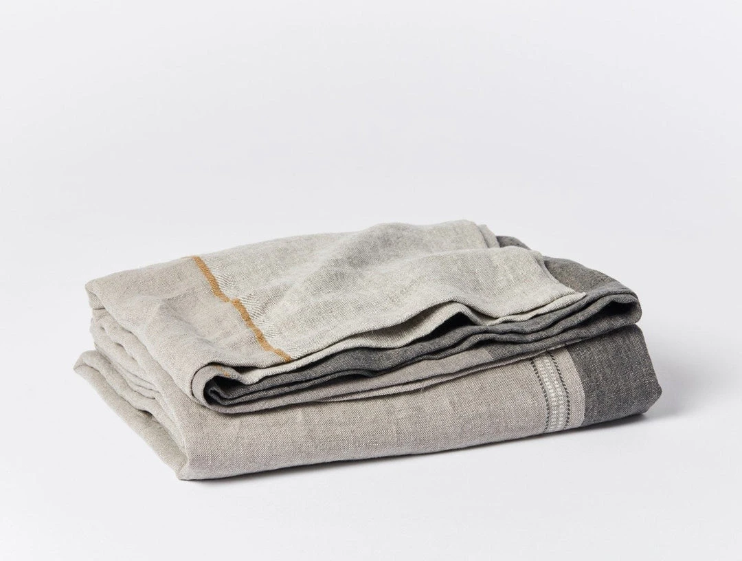 Coyuchi Mojave Linen Blanket - Gray 3 Coyuchi Mojave Linen Blanket - Gray