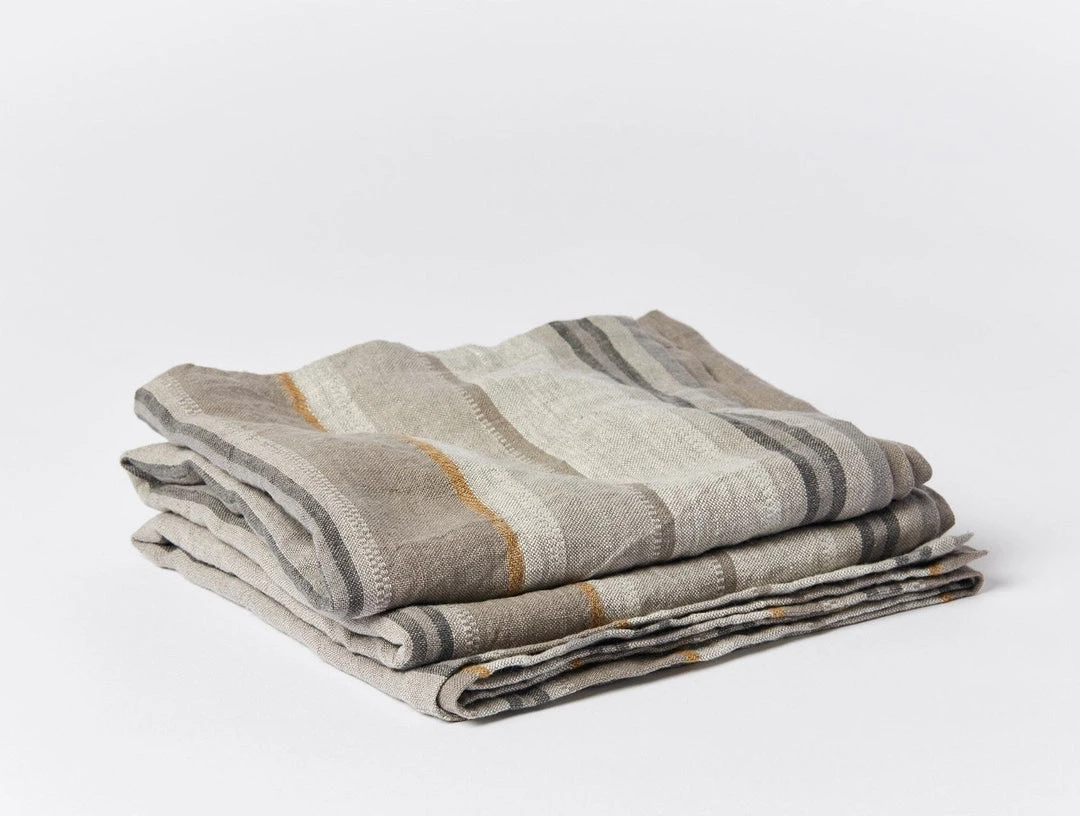 Coyuchi Mojave Linen Blanket - Gray 5 Coyuchi Mojave Linen Blanket - Gray
