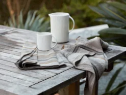 Coyuchi Home Goods Mojave Linen Kitchen Towel Set - Gray