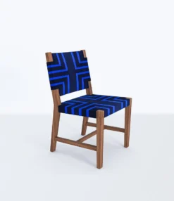 Masaya & Co. Monimbo Dining Chair - Midnight Blue Pattern Furniture