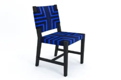 Masaya & Co. Monimbo Dining Chair - Midnight Blue Pattern Furniture