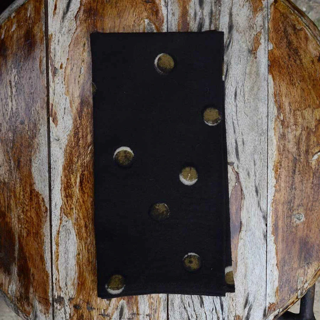 Ichcha Moon Dots Napkin Set Kitchen + Dining 4 Ichcha Moon Dots Napkin Set Kitchen + Dining