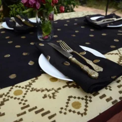 Ichcha Moon Dots Napkin Set Kitchen + Dining 12 Ichcha Moon Dots Napkin Set Kitchen + Dining