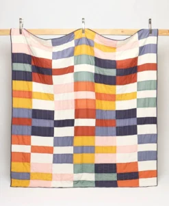 Anchal Home Goods Multi-Check Quilt