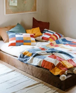 Anchal Home Goods Multi-Check Quilt