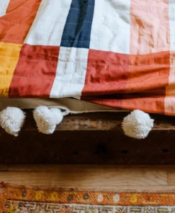 Anchal Home Goods Multi-Check Quilt