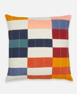 Anchal Multi-Check Throw Pillow