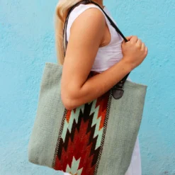 MZ Fair Trade After The Rain Wool Tote Bag