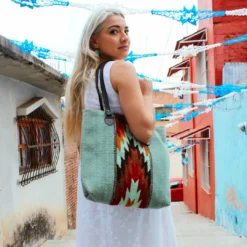 MZ Fair Trade After The Rain Wool Tote Bag