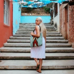 MZ Fair Trade After The Rain Wool Tote Bag