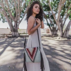 MZ Fair Trade Brisas Wool Fringe Bag Accessories