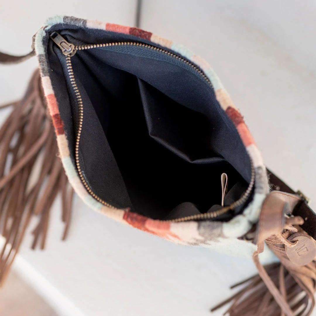 MZ Fair Trade Brisas Wool Fringe Bag Accessories 5 MZ Fair Trade Brisas Wool Fringe Bag Accessories