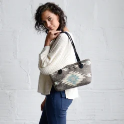 MZ Fair Trade First Frost Wool Shoulder Bag