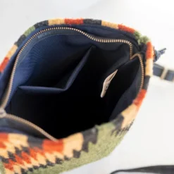 MZ Fair Trade Lightning + Pine Wool Crossbody Bag Accessories