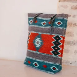 MZ Fair Trade Lost Island Wool Bucket Tote Bag