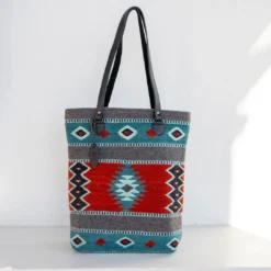 MZ Fair Trade Lost Island Wool Bucket Tote Bag