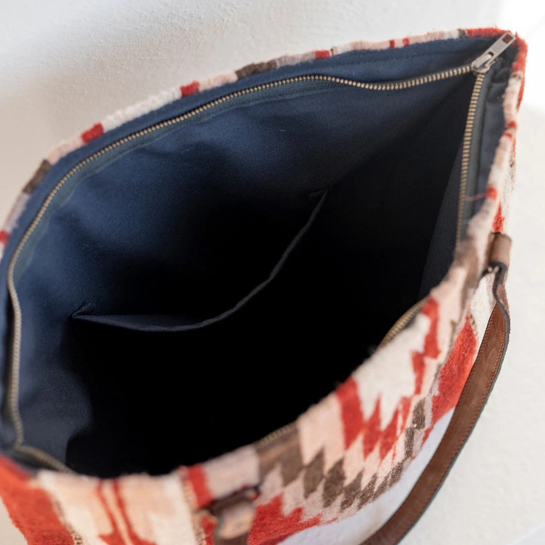 MZ Fair Trade Accessories Ochre + Ash Wool Tote Bag 5 MZ Fair Trade Accessories Ochre + Ash Wool Tote Bag