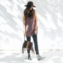 MZ Fair Trade Shadow Wool Fringe Bag Accessories 16 MZ Fair Trade Shadow Wool Fringe Bag Accessories