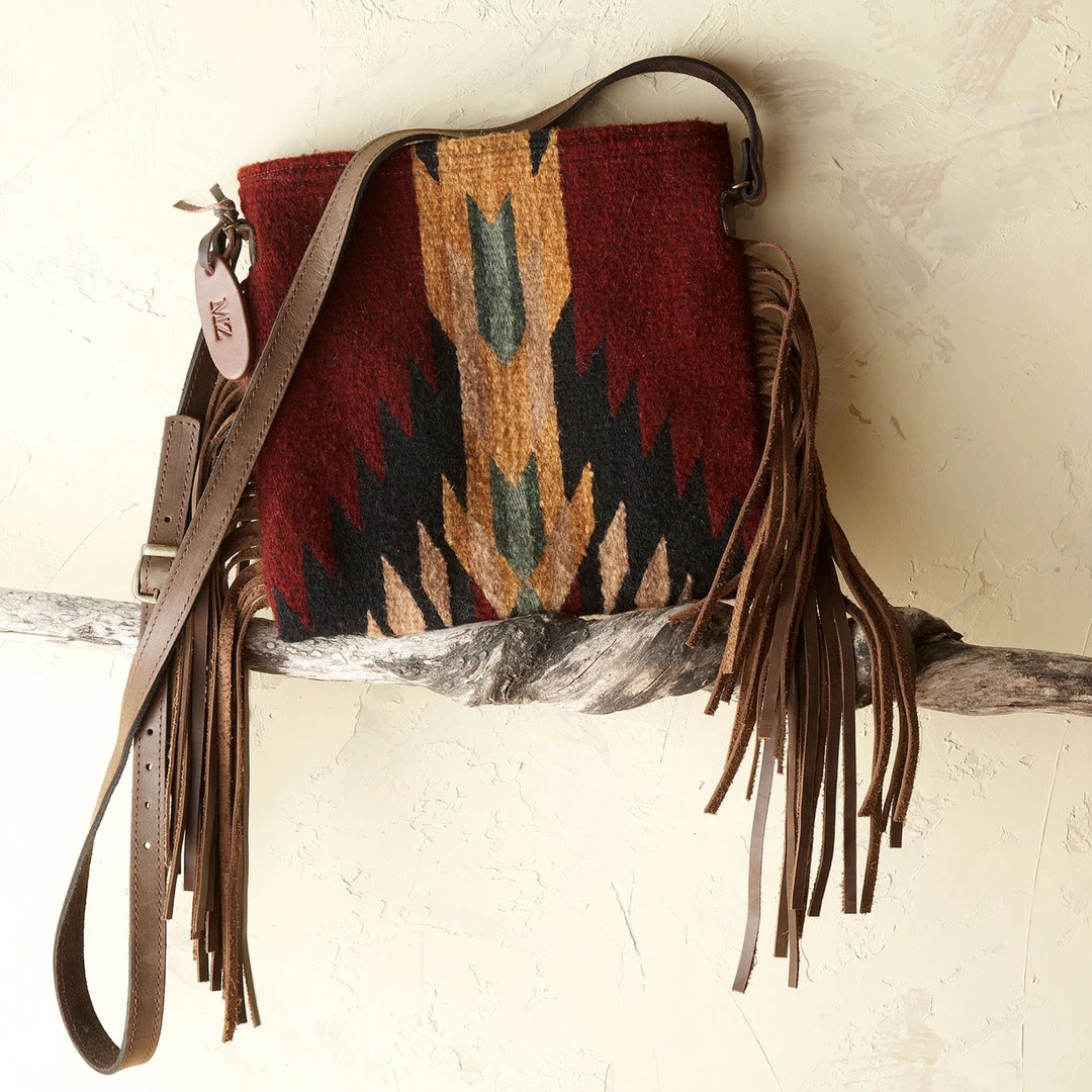 MZ Fair Trade Shadow Wool Fringe Bag Accessories 11 MZ Fair Trade Shadow Wool Fringe Bag Accessories