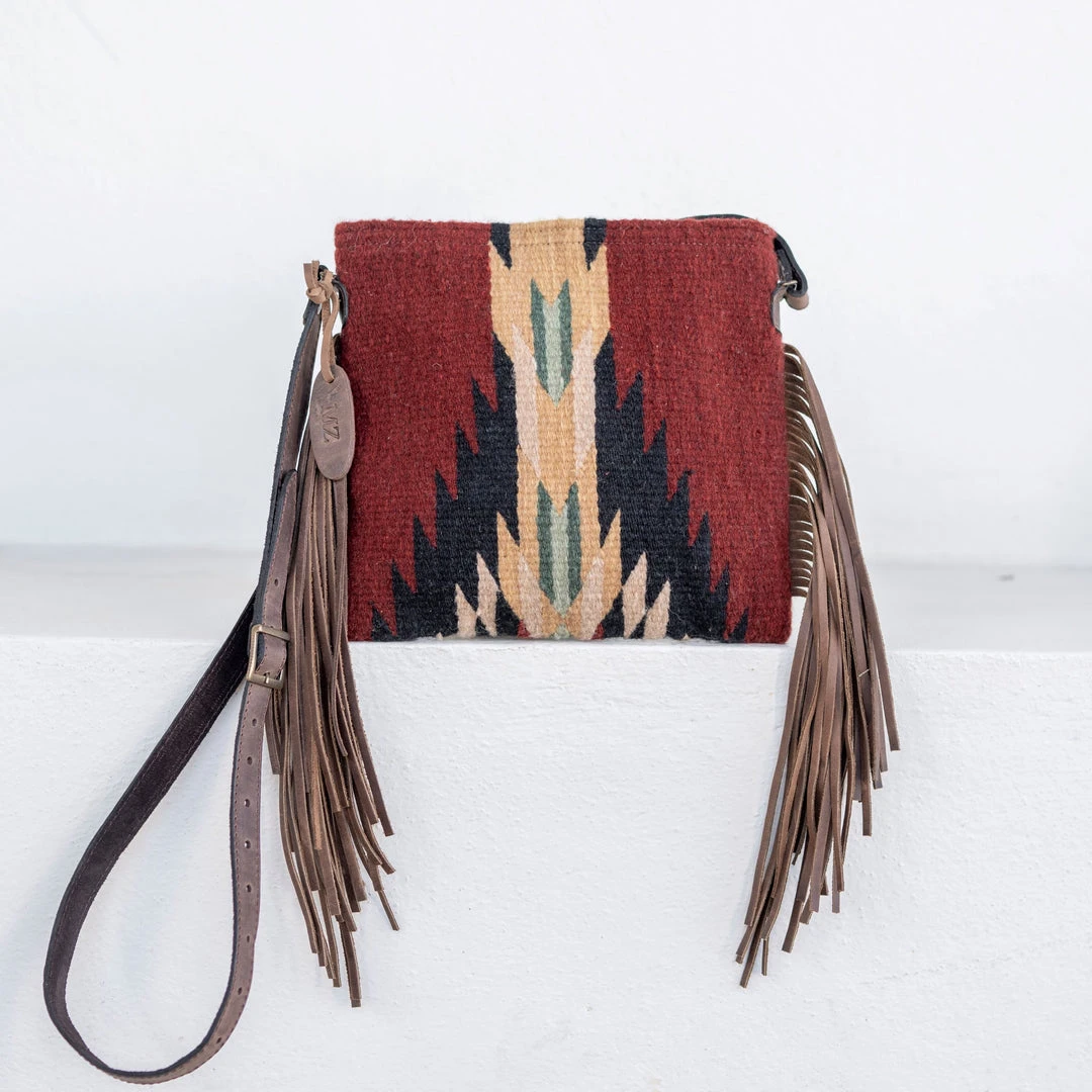 MZ Fair Trade Shadow Wool Fringe Bag Accessories 3 MZ Fair Trade Shadow Wool Fringe Bag Accessories