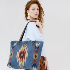 MZ Fair Trade Accessories Sparrow's Song Wool Tote Bag