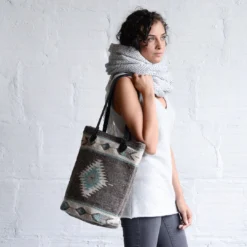 MZ Fair Trade Starlight Wool Bucket Tote Bag 21 MZ Fair Trade Starlight Wool Bucket Tote Bag