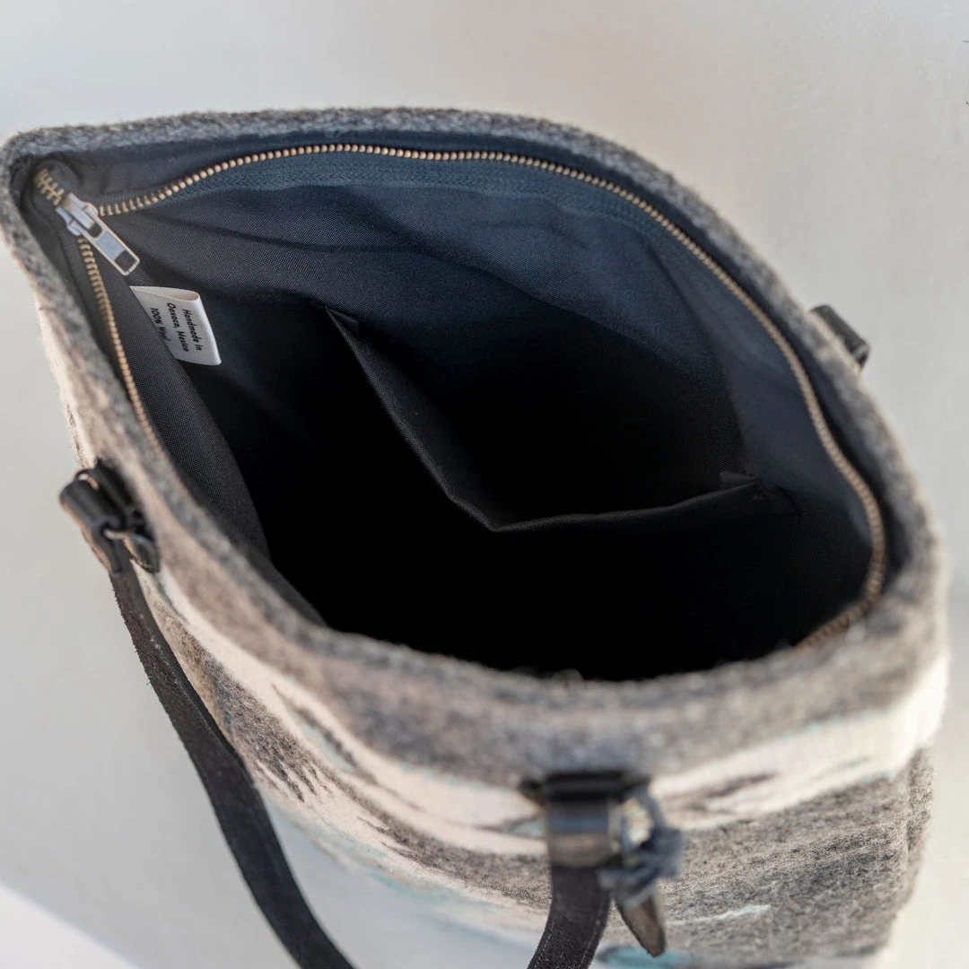 MZ Fair Trade Starlight Wool Bucket Tote Bag 6 MZ Fair Trade Starlight Wool Bucket Tote Bag