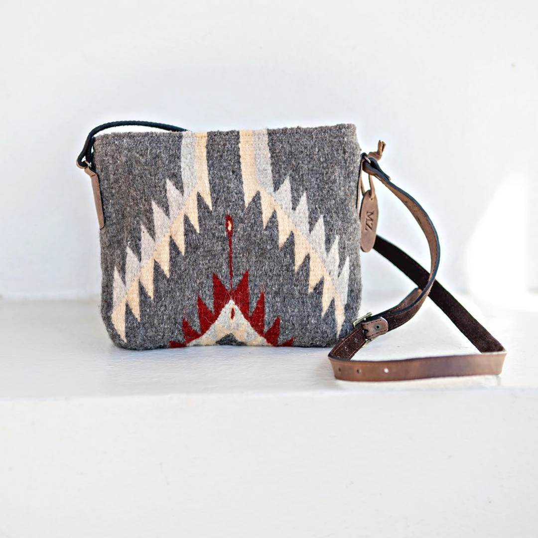 MZ Fair Trade Stormy Skies Wool Crossbody Bag 3 MZ Fair Trade Stormy Skies Wool Crossbody Bag
