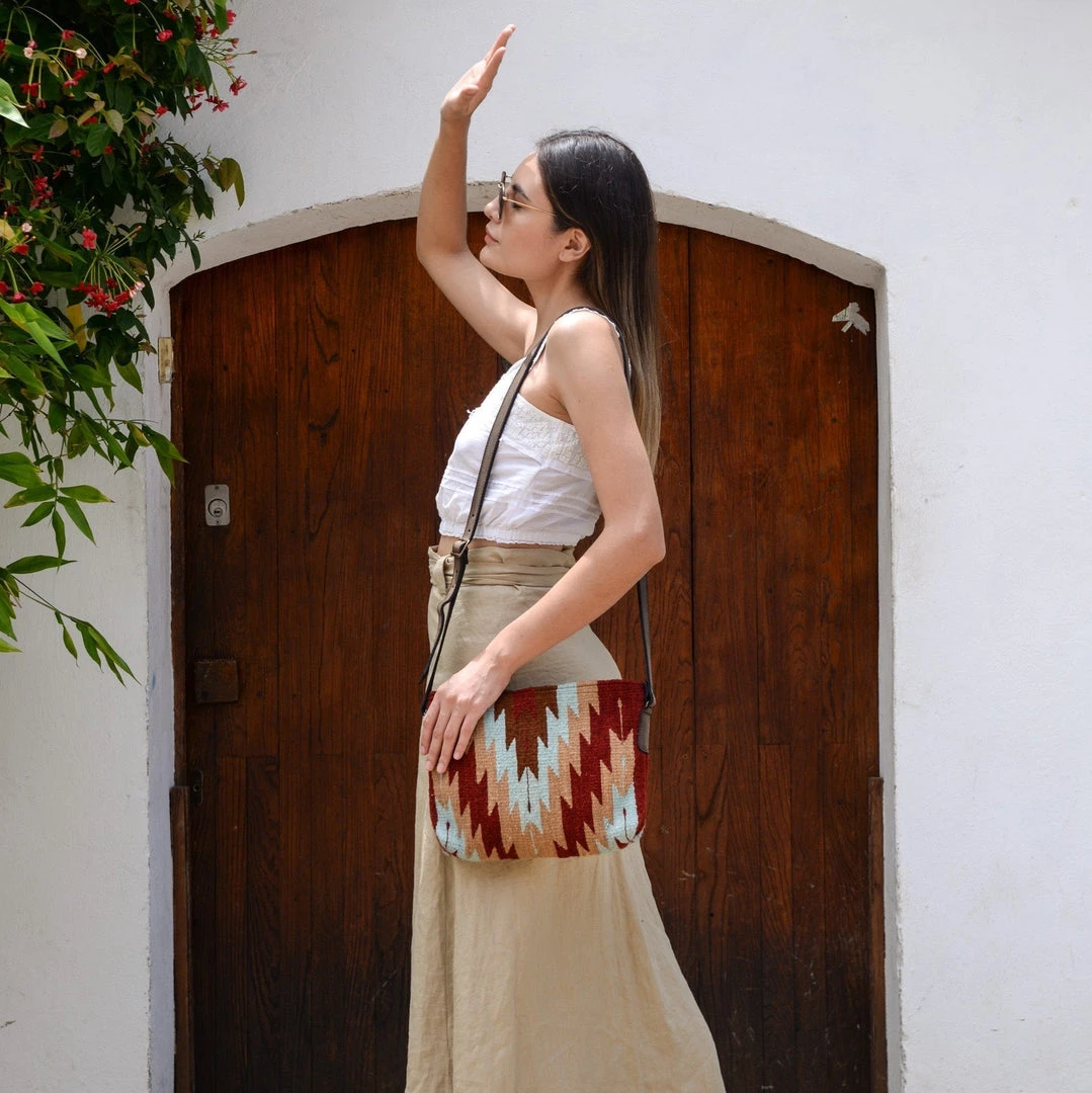 MZ Fair Trade Accessories Sunrise Wool Crossbody Bag 5 MZ Fair Trade Accessories Sunrise Wool Crossbody Bag