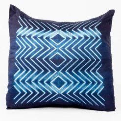 Studio Variously Naami Silk Throw Pillow - Indigo Home Goods