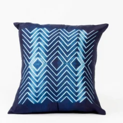 Studio Variously Naami Silk Throw Pillow - Indigo Home Goods