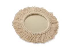 Casa Amarosa Natural Fringe Wall Mirror Home Goods